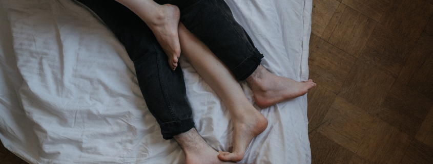 feet entangled together