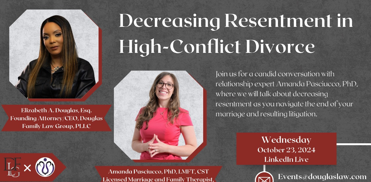 high conflict divorce - decreasing resentment webinar