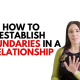 bondaries in a relationship